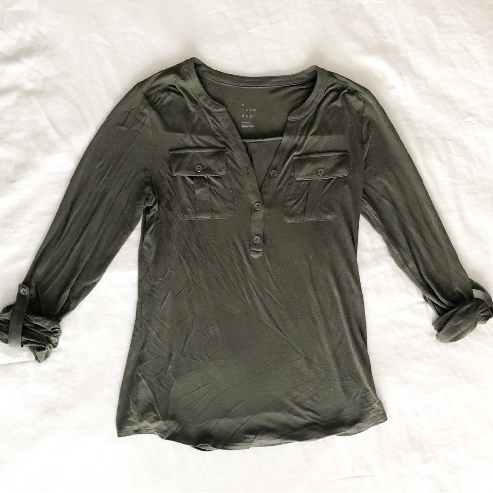 Versatile Olive Green Tunic - A New Day